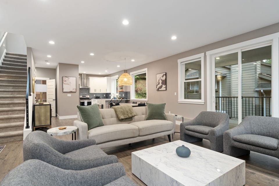 Bright, open living space where modern comfort meets stylish design for your perfect getaway.