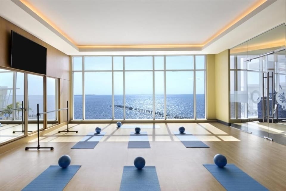 Energize your day with workouts overlooking breathtaking ocean views.