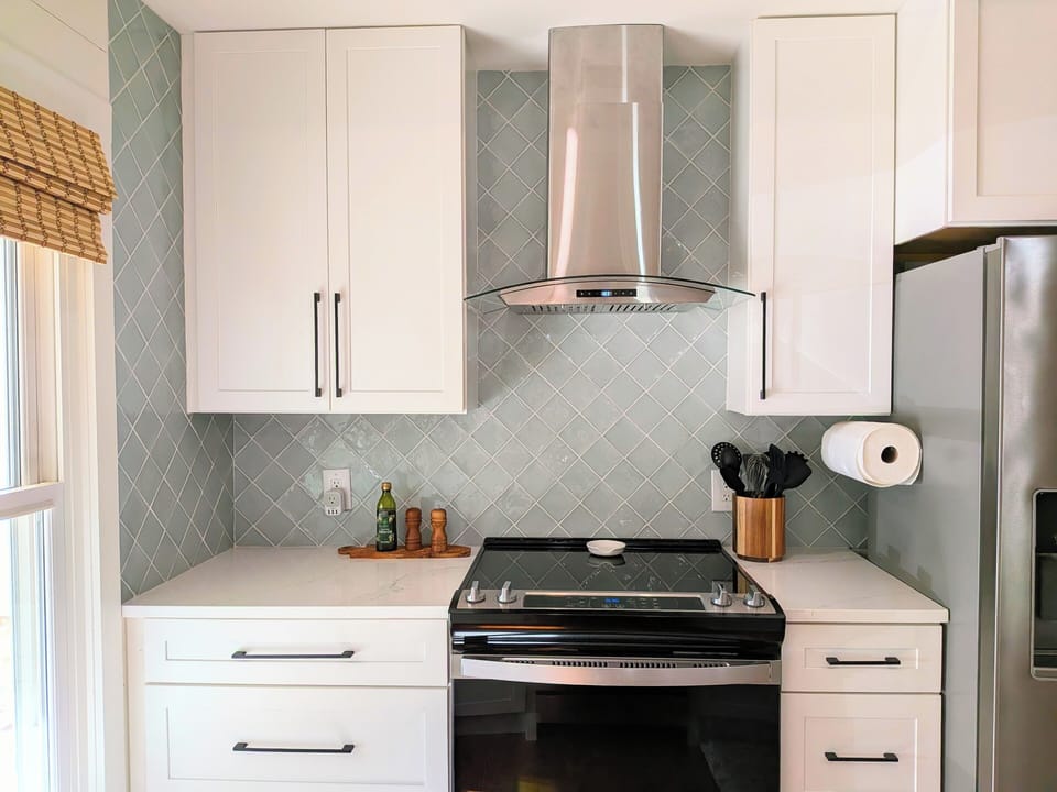 Our kitchen is fully equipped with every essential you need to cook with ease.