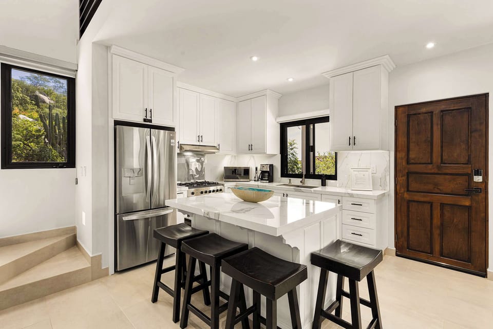 Spacious kitchen with everything needed for long or short stays.
