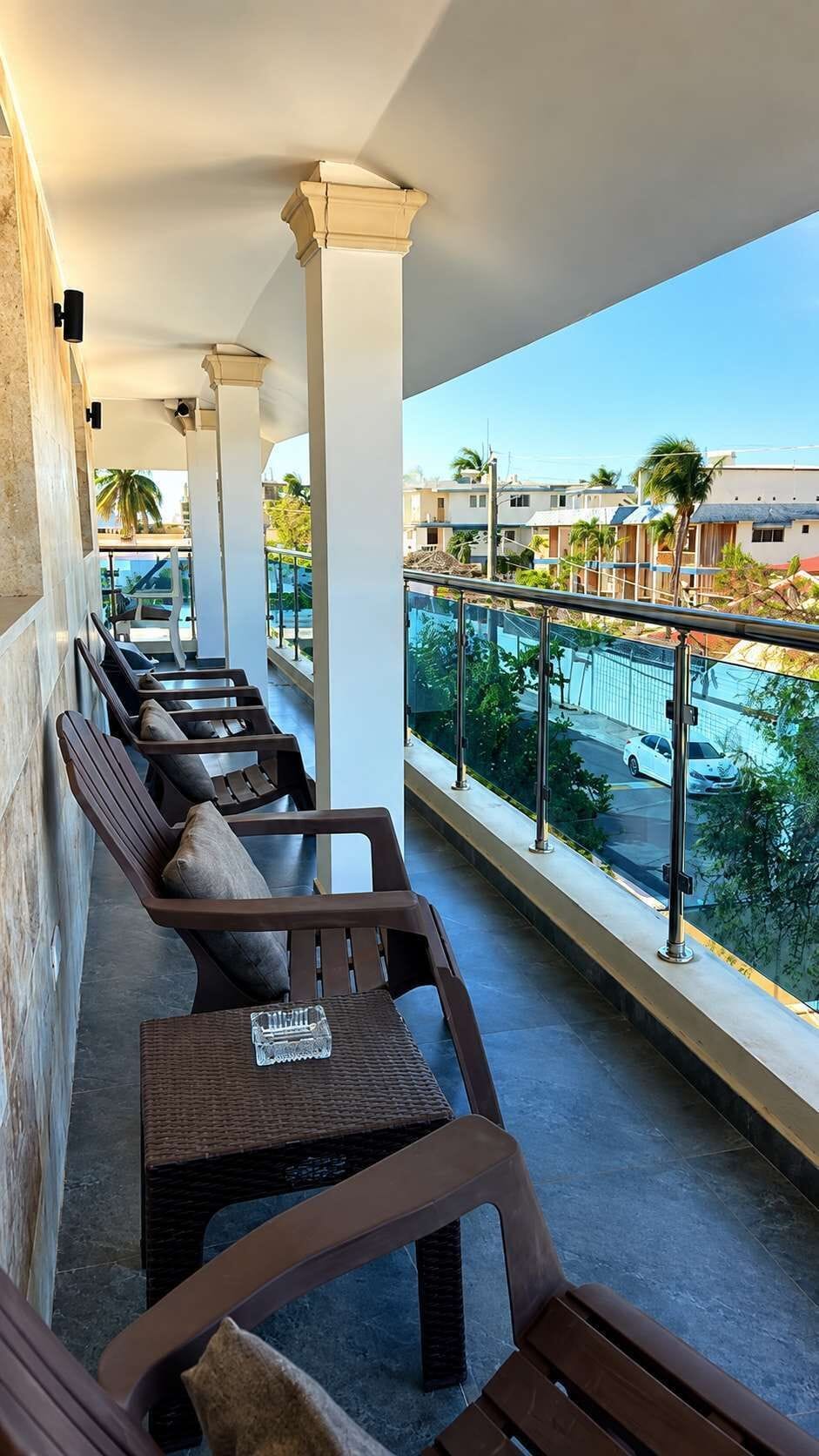 Common Balcony  in third level 