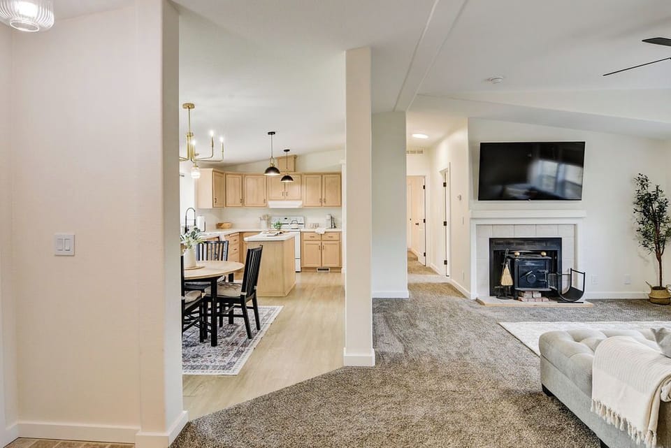 Cook and connect with ease in the open-concept kitchen with plenty of space.