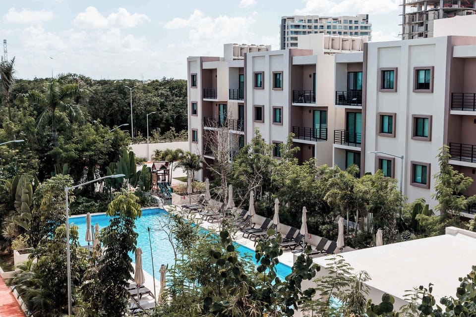 Building's Facade & Pool