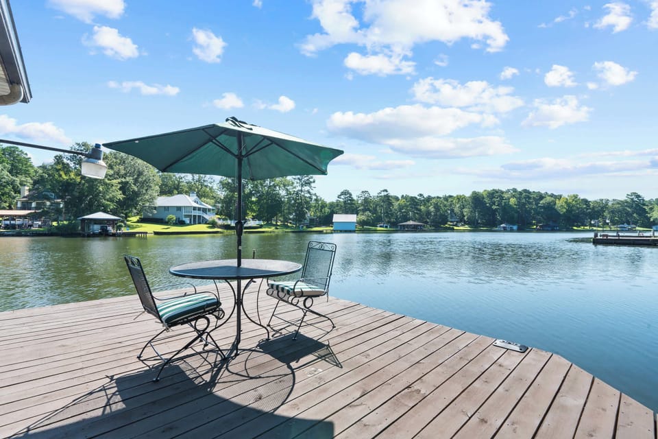 Private dock overlooking the tranquil beauty of Lake Sinclair