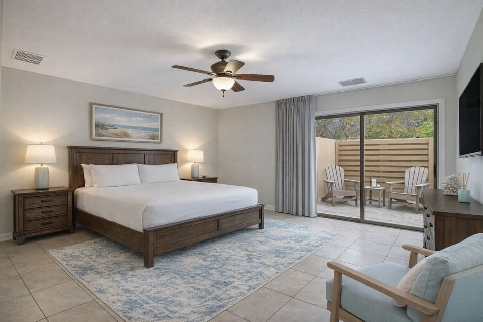 Downstairs Master with Private Patio