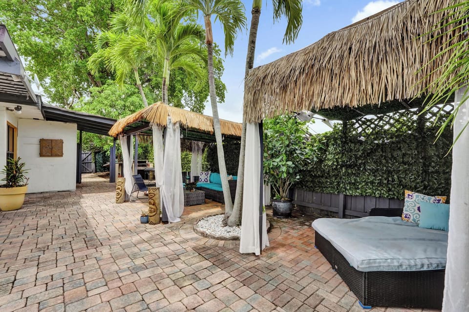 Trying to beat the heat? Grab one of the cabanas on the shared patio!​​