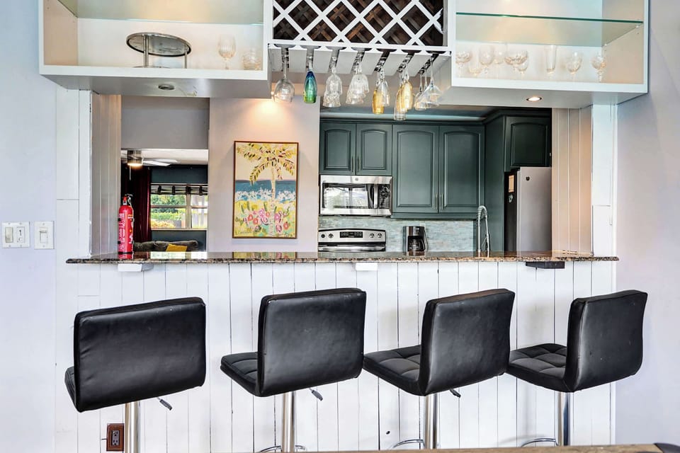 The sunroom is ideal for relaxation or unleashing your competitive side​