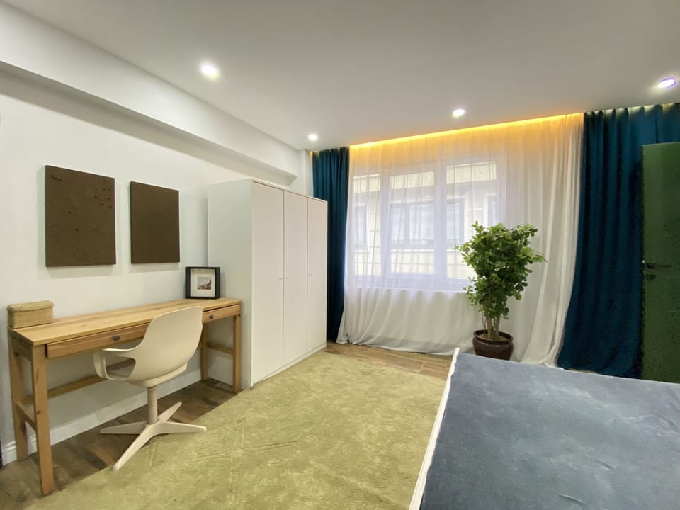 Cozy workspace inside the bedroom, perfect for remote work.