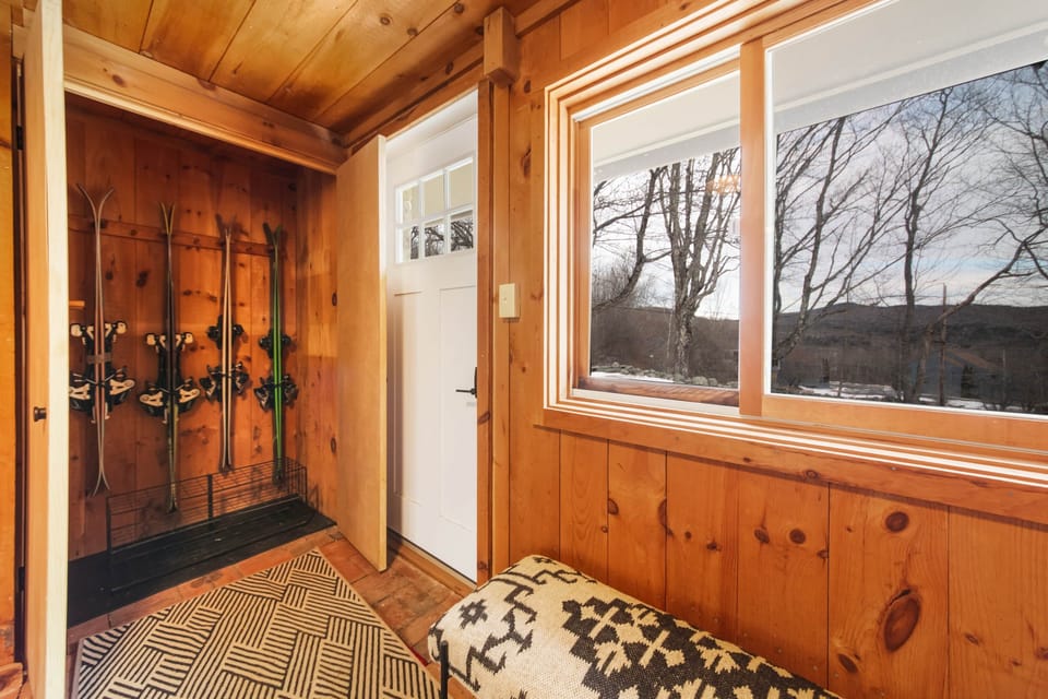 Dedicated ski storage — keep skis, boards, and gear organized