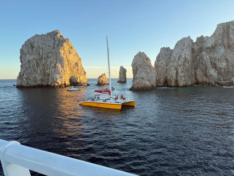 View, Sunset Cruise of Sea of Cortez to Pacific Ocean.