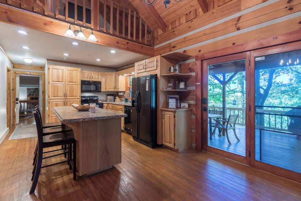 Stocked kitchen with every possible amenity