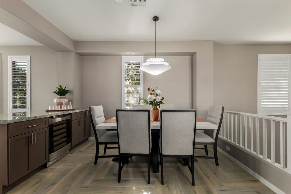 Dinner is served with a side of modern style.