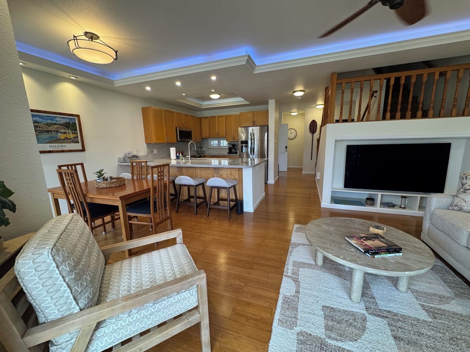 Living room and Kitchen
