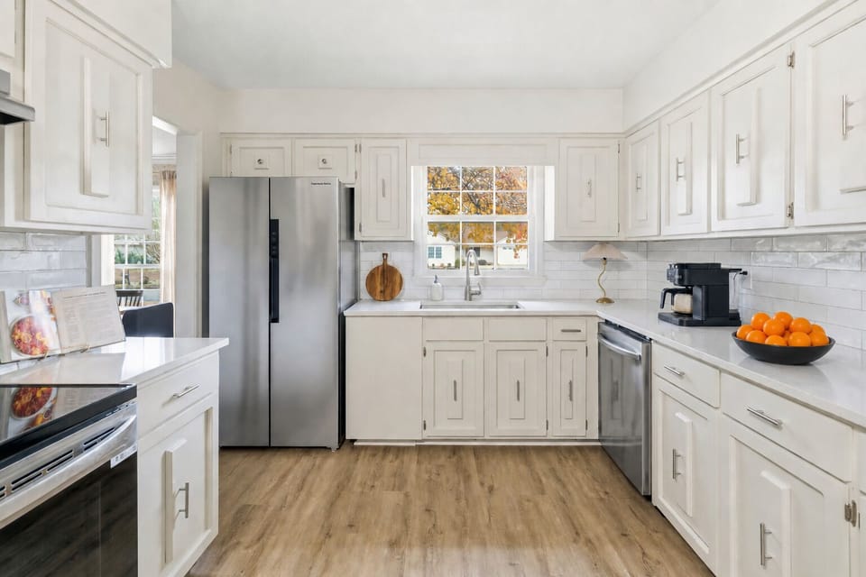 Fully-stocked kitchen