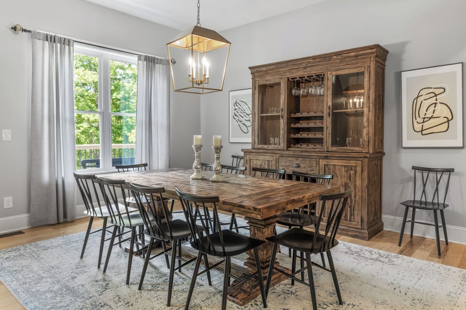 Dining Room with plenty of seating.