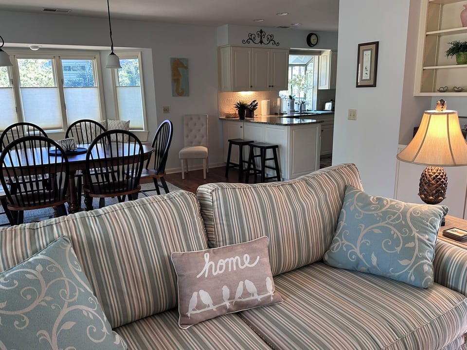 Open floor plan, but not too open. 