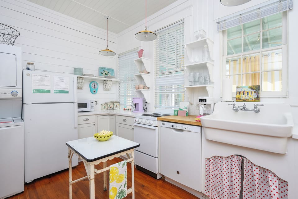 Beautiful bright cottage kitchen.