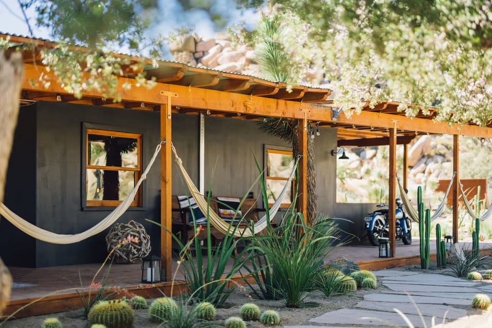 Wrap around deck.