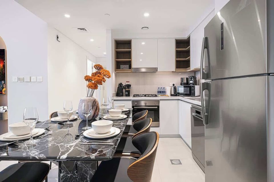 Spacious, modern layout—kitchen, dining, and comfort in one