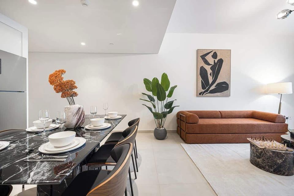 Bright dining area, thoughtfully set for comfort and style