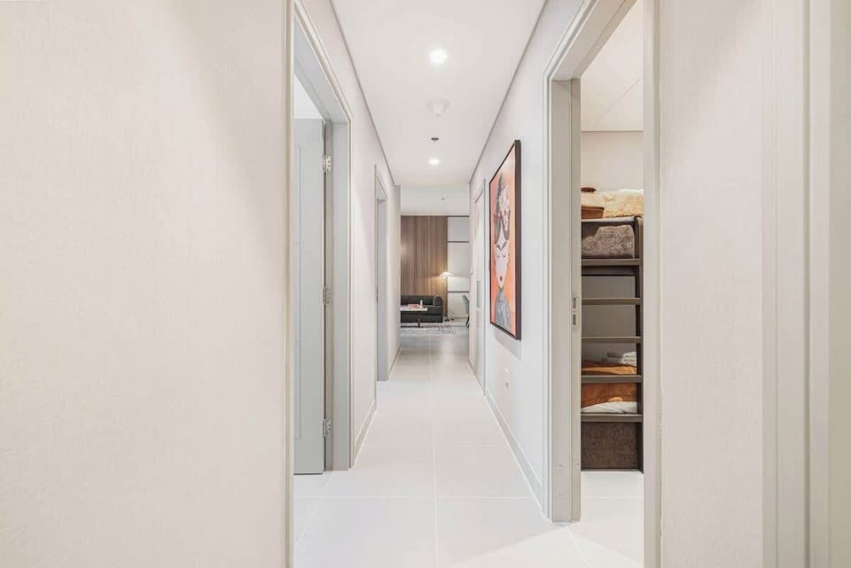 Tastefully decorated space with a warm, inviting feel