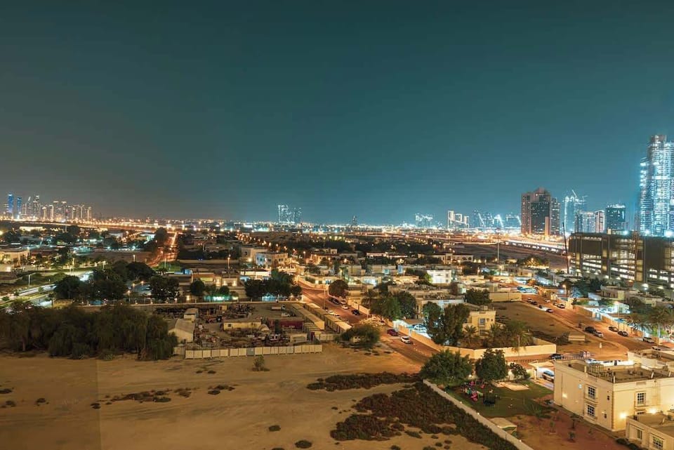 Twinkling urban panorama