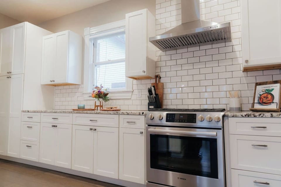 Cook with ease using modern appliances.
