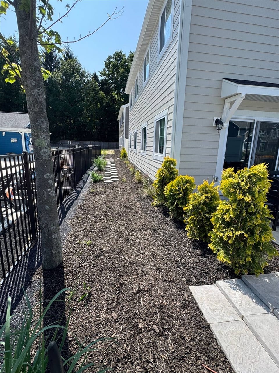 Just steps from the pool— easy access through a private walkway.