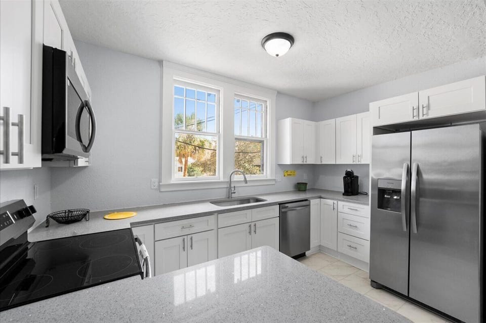 Completely new and updated kitchen and appliances. Mixing historic charm with modern convenience!