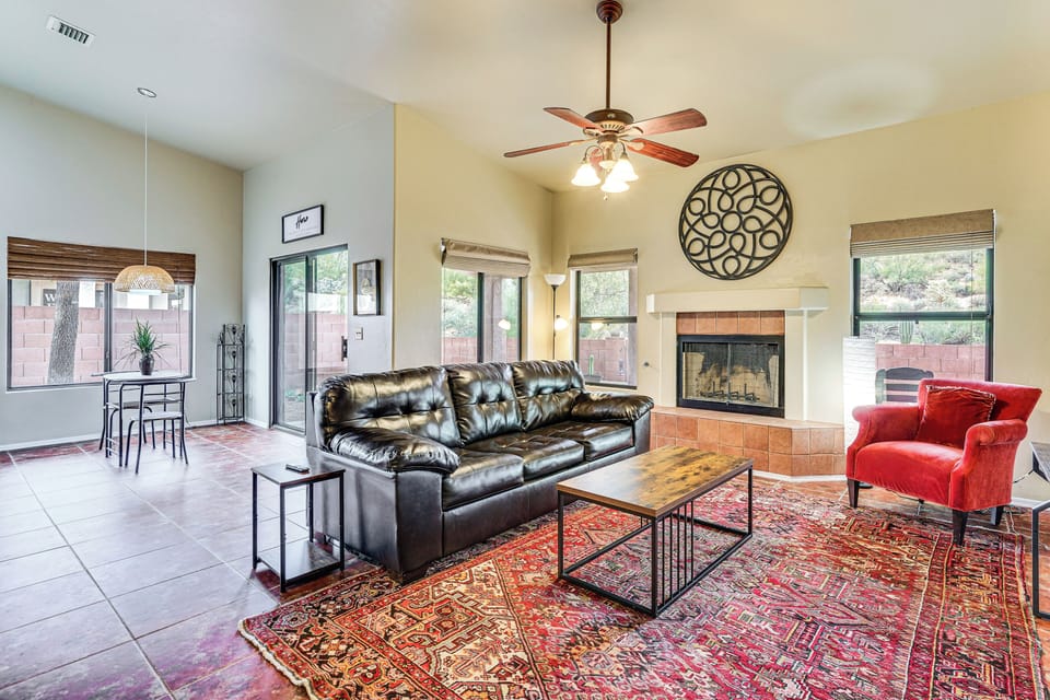 Tucson Vacation Rental | 2BR | 2BA | 1,300 Sq Ft | 1 Step to Enter