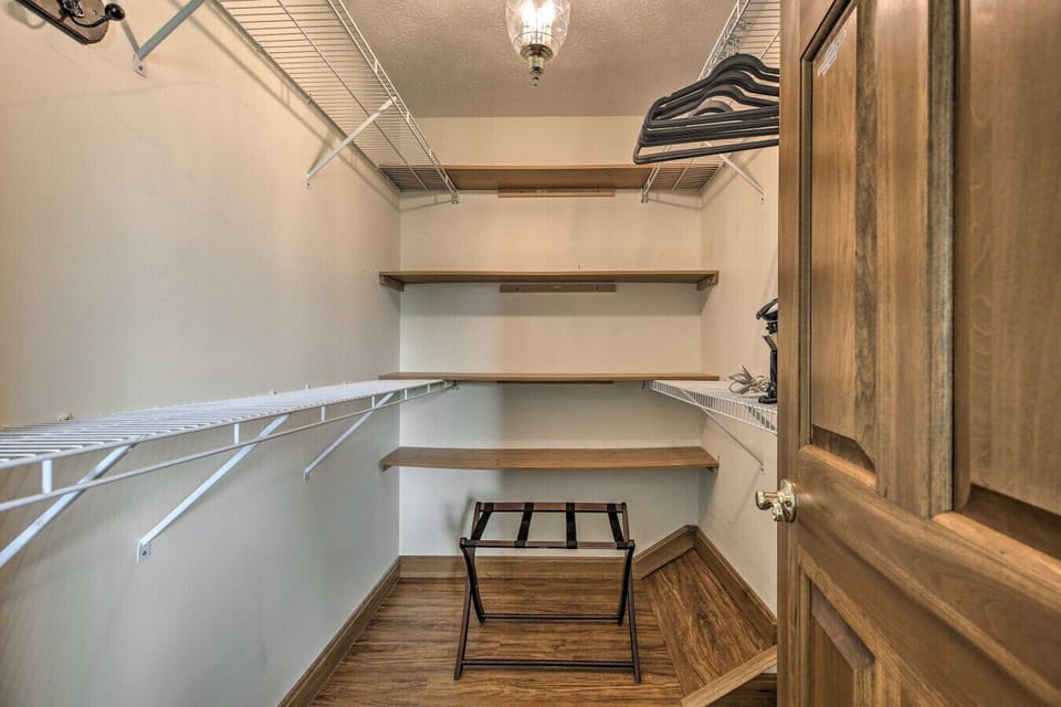 Walk-In Closet | Wire Shelving | Bedroom Access