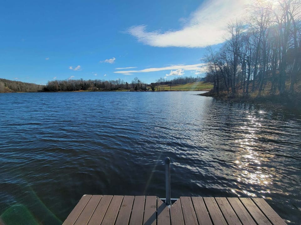 Lake view from our dock
