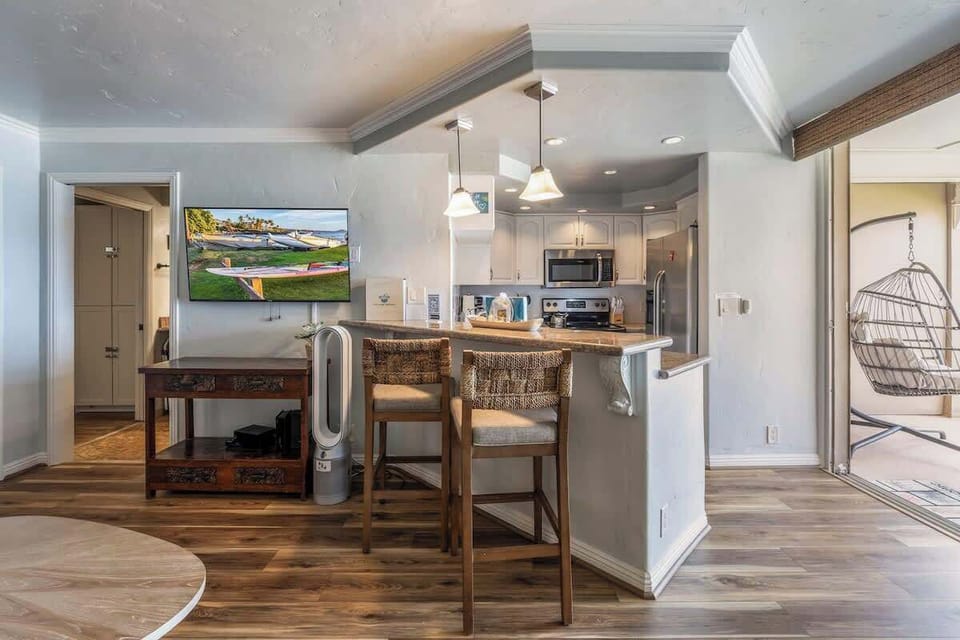 Bright and clean aesthetic throughout this condo.