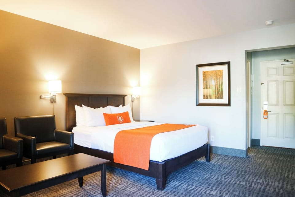 Settle in easily with a bright, open room layout.