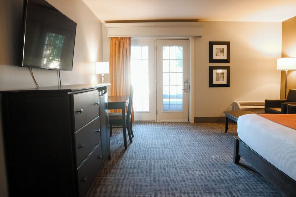Wake up to soft daylight and easy access outdoors.