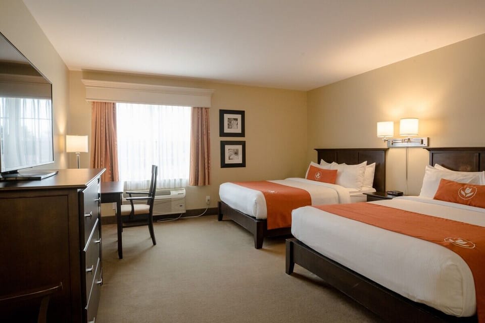 Gather everyone together with two beds and plenty of room.