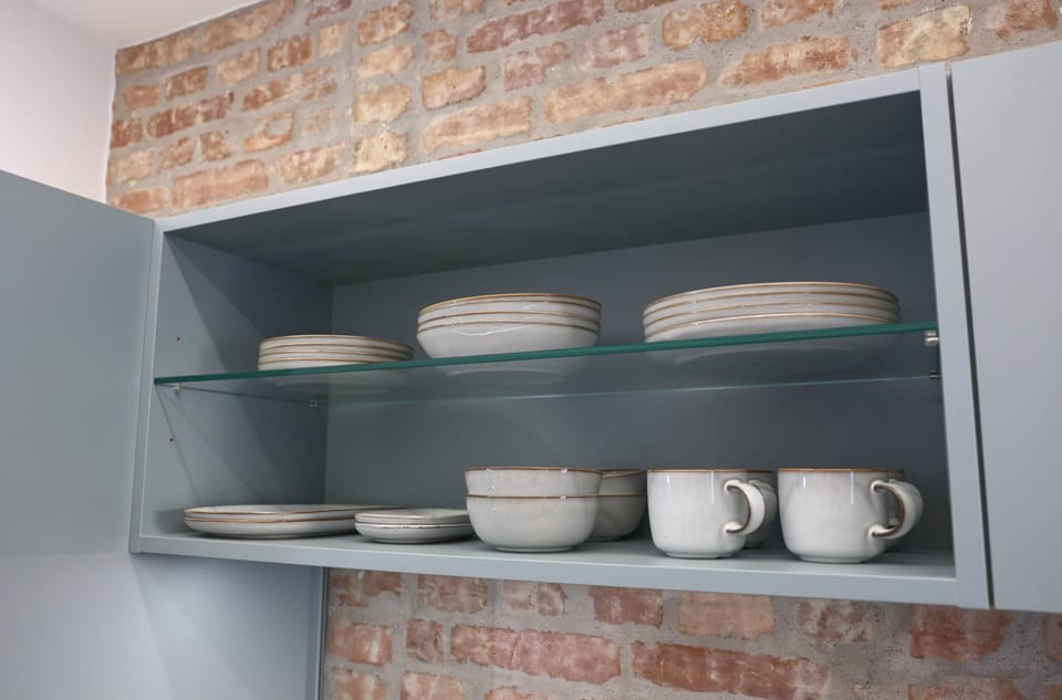 Kitchen equipment: cups and plates