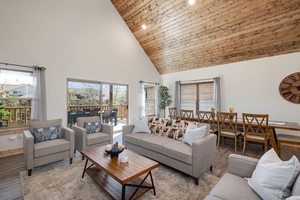 Open dining room and living room!