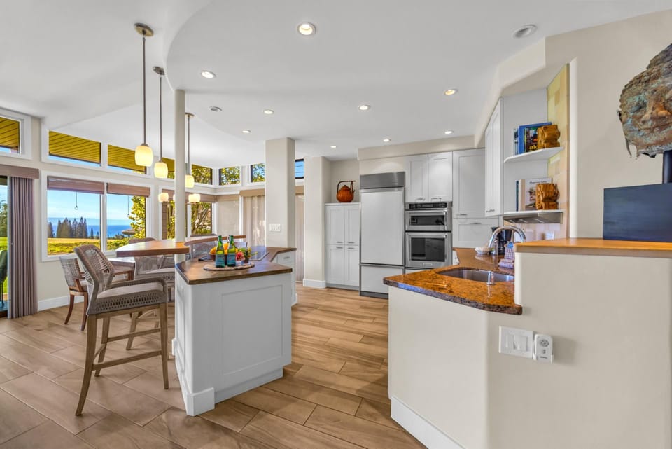 Open concept kitchen and living area perfect for entertaining