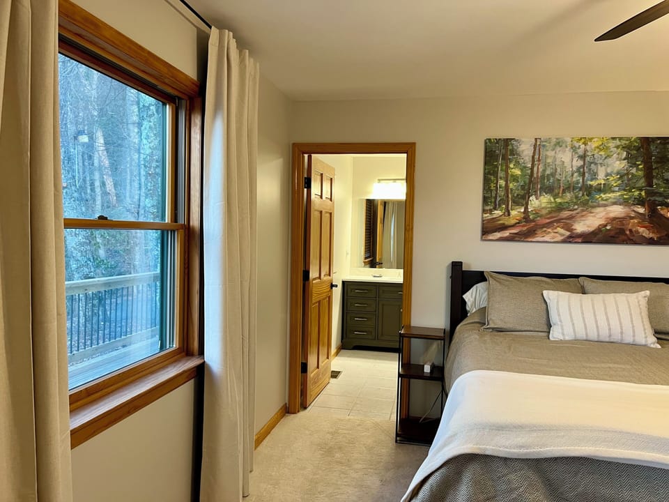 Master bedroom and master bath