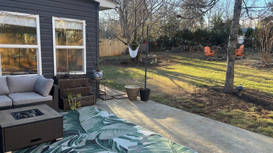 Fenced in Backyard
