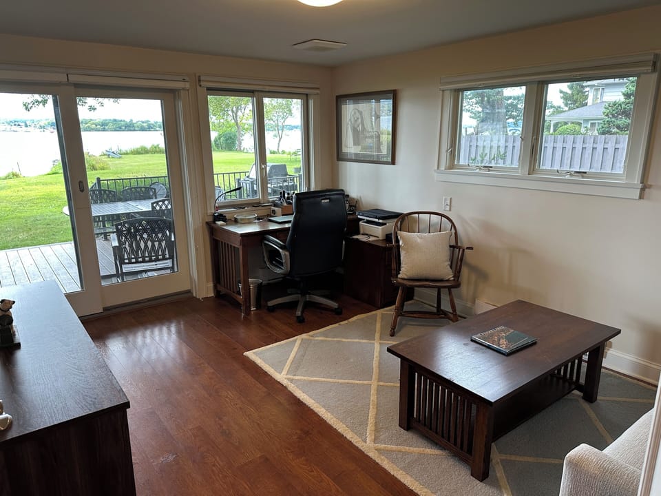 Work area in office/den
