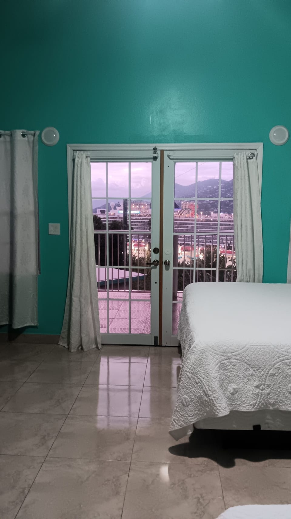 Views of Cruise ships from Master room