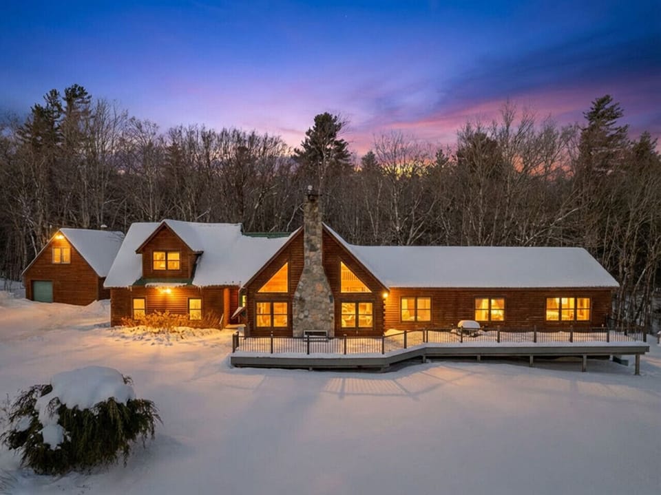 A true Vermont winter escape - surrounded by woods and wrapped in snow