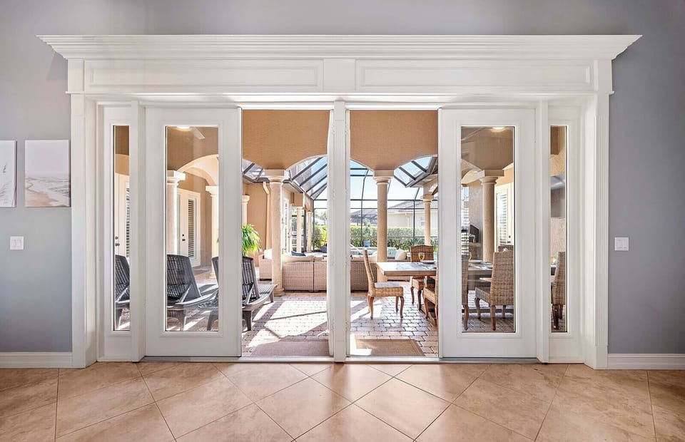 Upon Entering the Villa you have an Amazing View of your Lanai and Pool