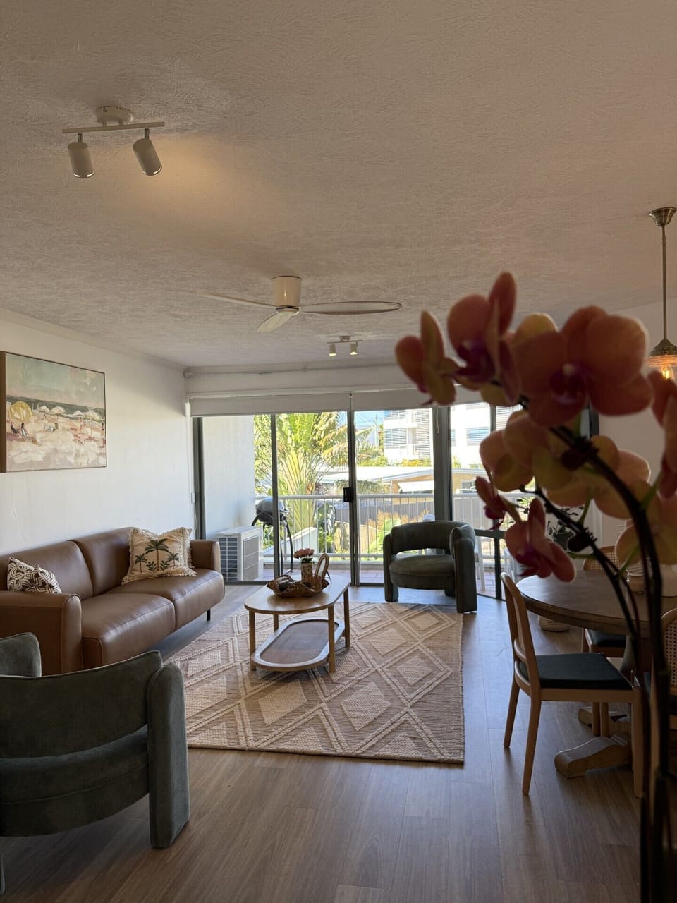 Comfortable and spacious combined living and dining space
