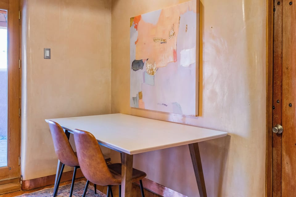 Additional table with 4 chairs.