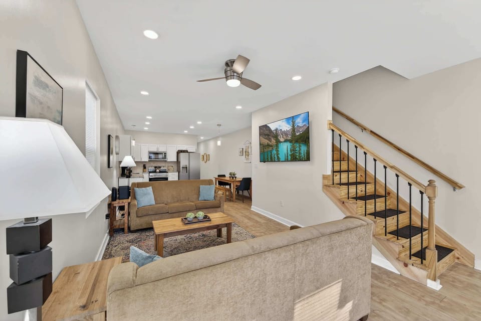 Living Room with large Smart TV