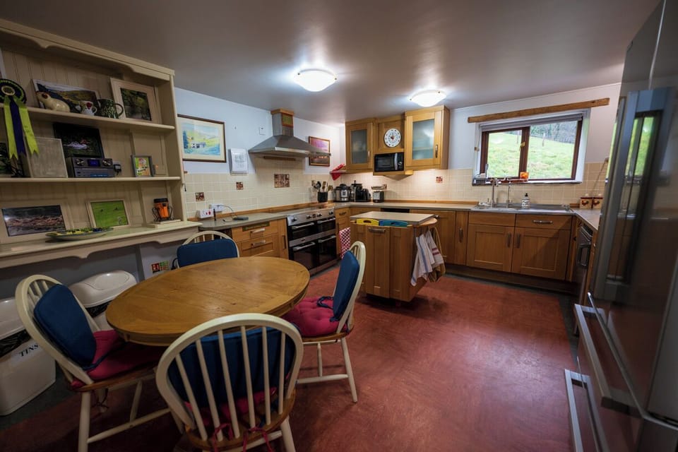 Most everything here a good kitchen needs in equipment and appliances.