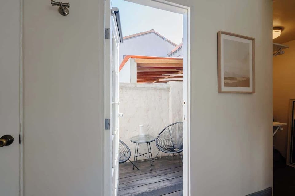 The private patio is the place to be on a sunny San Diego afternoon